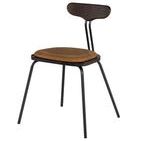 Dayton Dining Chair angled view showing curved backrest and angled legs
