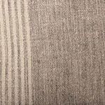 Close-up of Corby Pillow showing detailed woven textured flint fabric and stripes