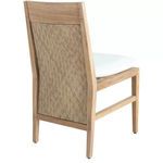 Rear three-quarter angle showing extended weave pattern of resin wicker back
