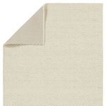 Product Image 3 for Windcroft Handmade Contemporary Solid Cream Rug - 18" Swatch from Jaipur 