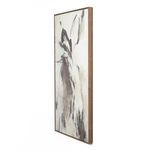 Side view of Illumination IV By Matera painting showing walnut frame depth and profile