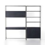 Product Image 21 for Trey Black Wash Modular Wall Desk W/ 1 Bookcase from Four Hands