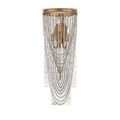 Lucien Wall Sconce front view revealing U-shaped gold candle holders inside