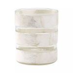 Product Image 1 for White Capiz Striped Votive from Elk Home