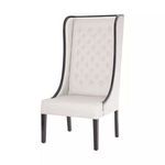 Product Image 1 for Kinge Chair In Black Stain With Natural Linen from Elk Home