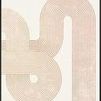 abstract painting with interconnected curved and linear patterns in soft earthy tones on a light background