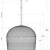 Product Image 17 for Piero Medium Black Woven Rattan Pendant from Currey & Company