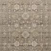 Vintage style power-loomed rectangular area rug in sage and ivory with neutral floral and geometric motifs