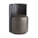 Product Image 3 for Hoover Upholstered Graphite Leather Chair from Arteriors
