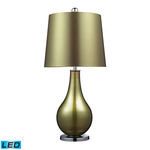 Product Image 1 for Dayton Table Lamp In Sigma Green And Polished Nickel from Elk Home
