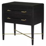 Product Image 5 for Verona Black Nightstand from Currey & Company