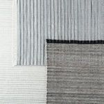 Torre Indoor / Outdoor Solid Gray / Cream Area Rug image 5