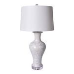 Product Image 1 for White Crystal Shell Fishtail Vase Table Lamp from Legend of Asia