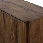 Close-up of tight joinery where door panel meets top of Perrin Sideboard
