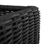 Close-up side corner angle of woven strands showing texture and craftsmanship