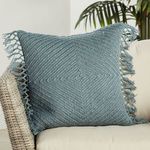 Maritima Geometric Blue Indoor/ Outdoor Pillow image 4