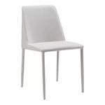 Nora Fabric Dining Chair Light Grey Set Of Two image 2