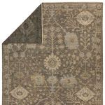 Product Image 8 for Maeli Hand-Knotted Floral Gray / Cream Rug 18" x 18" from Jaipur