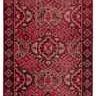 Full top view of rug highlighting central medallion and patterned border design