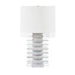 Harwinton Table Lamp isolated on a white background with clear view of base and shade shape