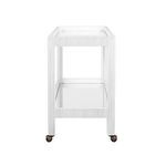 Product Image 3 for Otis Fluted Bar Cart In White Washed Oak from Worlds Away