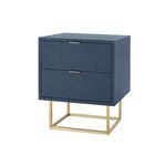 Product Image 1 for Cubik 2-Drawer Blue Side Table from Villa & House