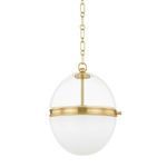 Product Image 1 for Donnell 1-Light Small Aged Brass Pendant from Hudson Valley