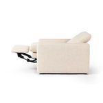 Side view recliner fully extended with footrest and backrest leaned back