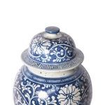 Product Image 4 for Blue & White Dynasty Curly Vine & Flower Porcelain Temple Jar from Legend of Asia