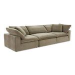 Terra Modular Sofa shown at a three-quarter angle highlighting loose back and arm cushions