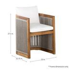 Product Image 3 for Avalon Teak Dining Chair from Summer Classics