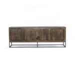 Kelby Media Console Carved Vintage Brown image 6