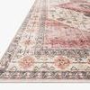 Close-up corner angle emphasizing the detailed floral border and textured pattern of the Skye rug