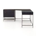 Product Image 23 for Trey Black Wash Poplar Desk System with Filing Cabinet from Four Hands