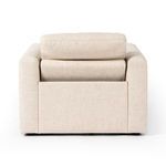Back of recliner showing backrest tilted slightly forward with clean seam lines