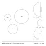 Product Image 6 for Orion Wall Sculptures, Set of 3 from Arteriors