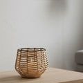 Product Image 4 for Natural Iron & Bamboo Lantern Dia 7" from BIDKHome