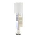 Craquelle Table Lamp variant with white fabric shade