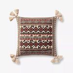 Product Image 2 for Rust / Multi Jacquard Woven Traditional Accent Pillow With Tassels from Loloi