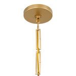 Top view showing circular ceiling mount and linked rectangular chain
