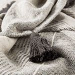 Product Image 4 for Sojourn Charcoal Striped Throw from Jaipur 