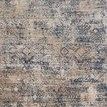 Anastasia Mist Blue Rug with distressed traditional patterns in blue and beige tones