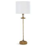 Product Image 2 for Clove Stem Buffet Table Lamp With Natural Linen Shade from Regina Andrew Design