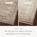 close-up showing the rug’s pile with distinct light and dark sides creating dynamic color depending on viewing angle