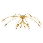 Product Image 5 for Amboy 16-Light Aged Brass Flush Mount Light from Hudson Valley