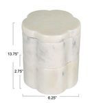 Product Image 22 for Marble Scalloped Stackable Pinch Pots W/ Lid, Set Of 2 from Creative Co-Op