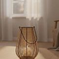 Product Image 4 for Natural Iron & Bamboo Lantern Dia 8" from BIDKHome