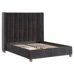 Product Image 4 for Chandler Dark Dove Velvet Bed from Essentials for Living
