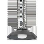 Woodrow Pendant front view on white background highlighting chain detail and clean lamp silhouette