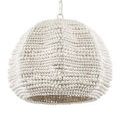 Product Image 9 for Octavia White Wash Iron & Wood Pendant from Currey & Company